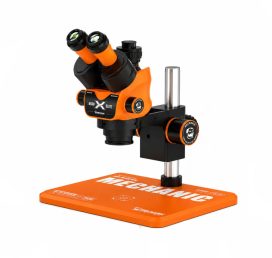 Мікроскоп тринокулярний Mechanic 6558-Elite-B11 (6.5X-58X) з підсвіткою LS5 Orange