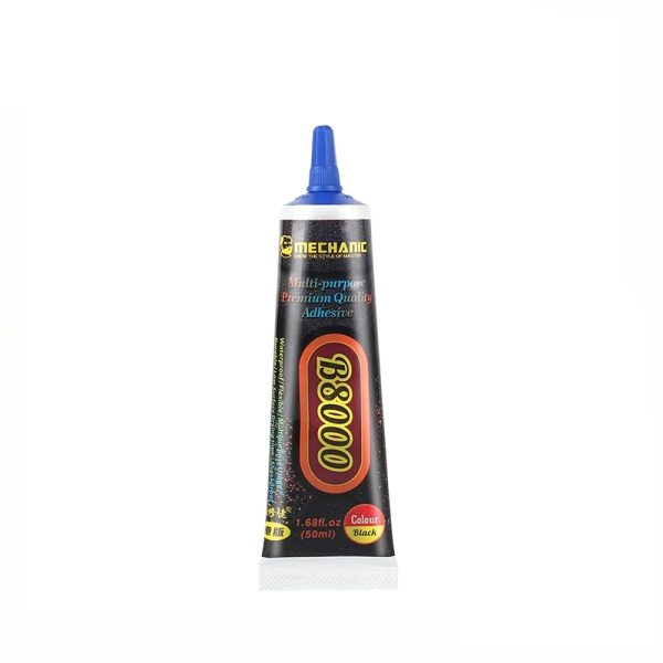 Клей-герметик Mechanic B-8000 (чорний / 50 ml)
