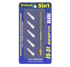 Скальпель / Ніж для зняття мікросхем Mechanic FS-51 (5 in 1)