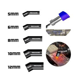 Комплект насадок (сопло) для термофену Mechanic 861 (5мм, 6мм, 8мм, 10мм, 12мм)