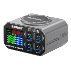 Зарядний пристрій MasterGo DSC 8 MAX (4 USB QC3.0 / 4 PD Type-C / Бездротова зарядка)