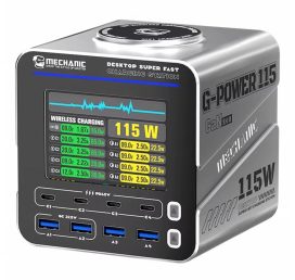 Зарядний пристрій Mechanic G-Power 115 (4 PD USB-C + 4 QC USB-A) 115W