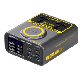 Зарядний пристрій Mechanic S-Power Pro (2 USB-A QC3.0 + 4 USB-C PD 30-67W + Безпровідна зарядка 15W)