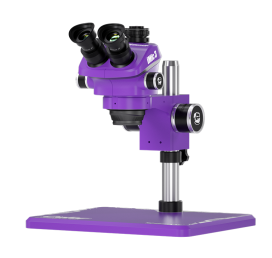 Мікроскоп тринокулярний Mechanic iMic 3-B11 (7-50X) з підсвіткою LS5 Purple